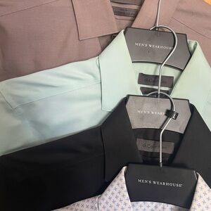 Calvin Klein Men's Mint and Black Dress Shirts